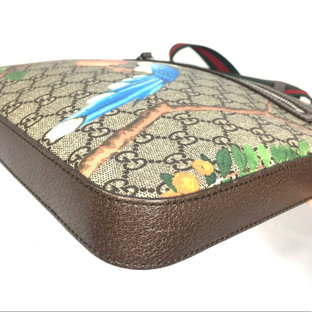 Authentic Gucci Tian crossbody unisex bag brown monogram coated bengal canvas - Picture 8 of 16